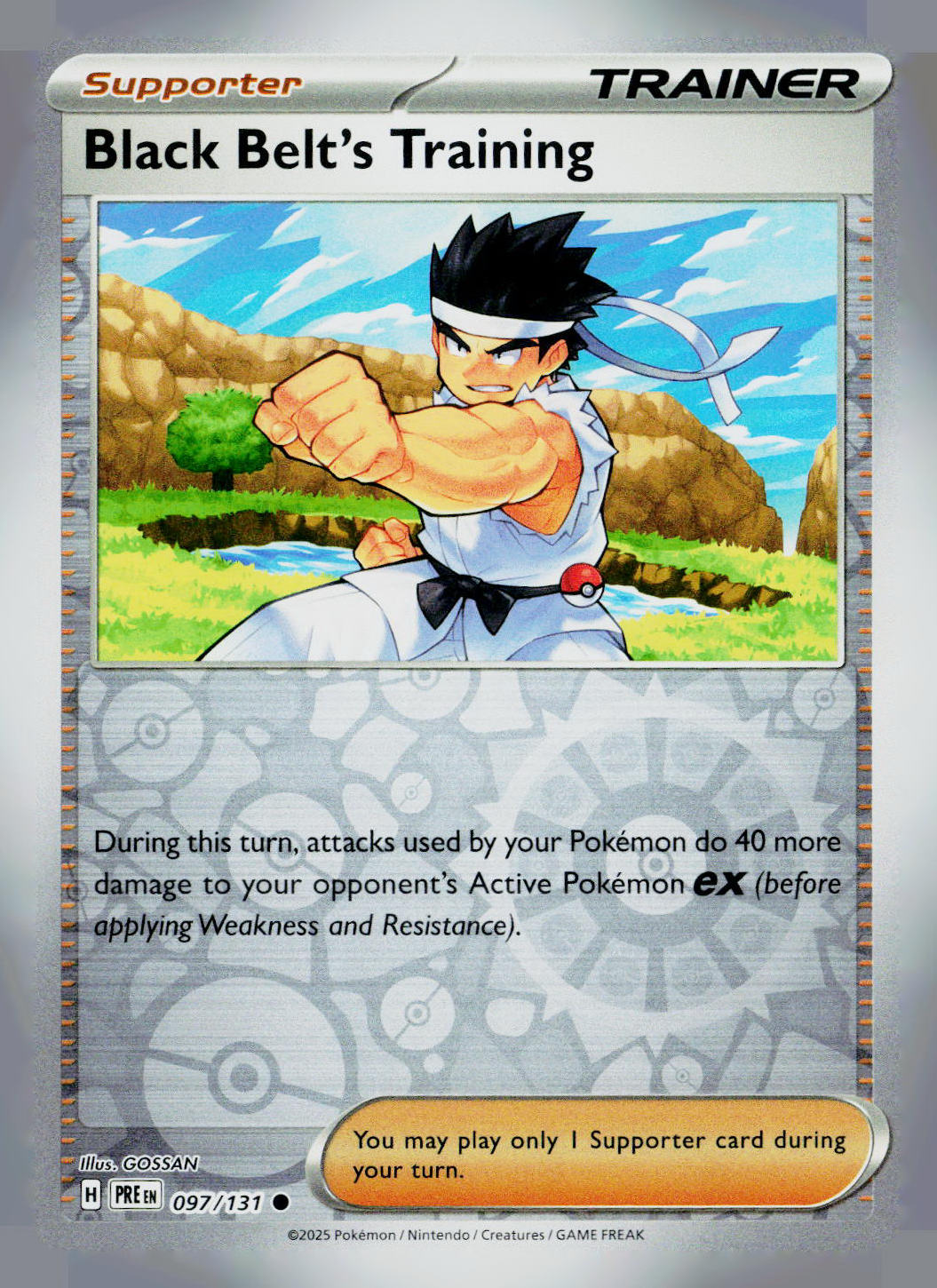 Black Belt's Training PRE Reverse Holo NM