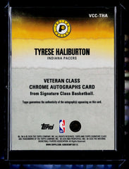 Tyrese Haliburton Topps Signature Class - Veteran Class Chrome Auto Orange