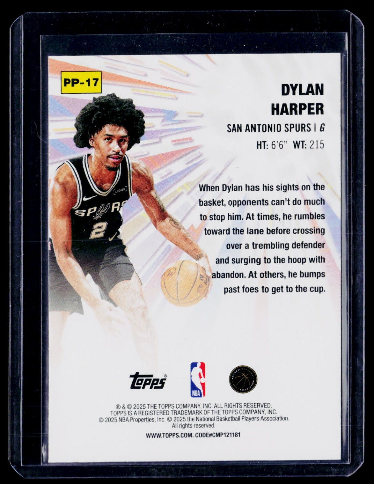 Dylan Harper Topps - Power Players PP-17 NM