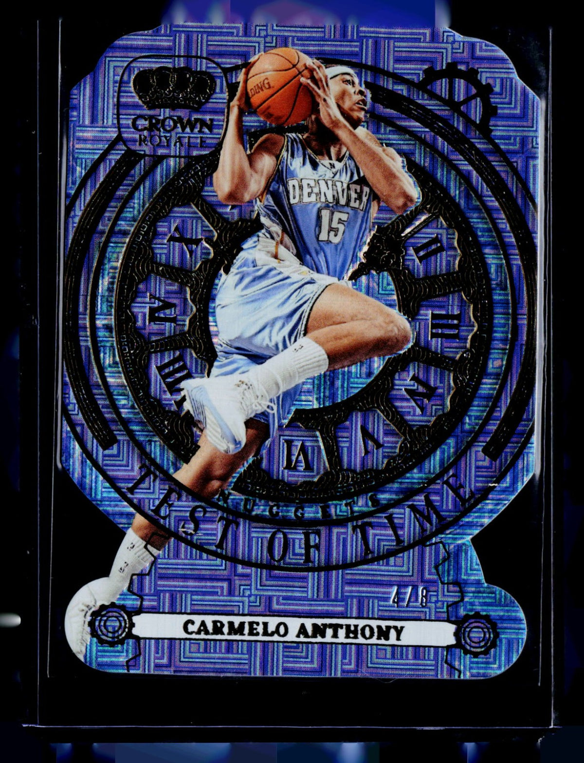 Carmelo Anthony Panini Crown Royale - Test of Time International Gold 3 NM