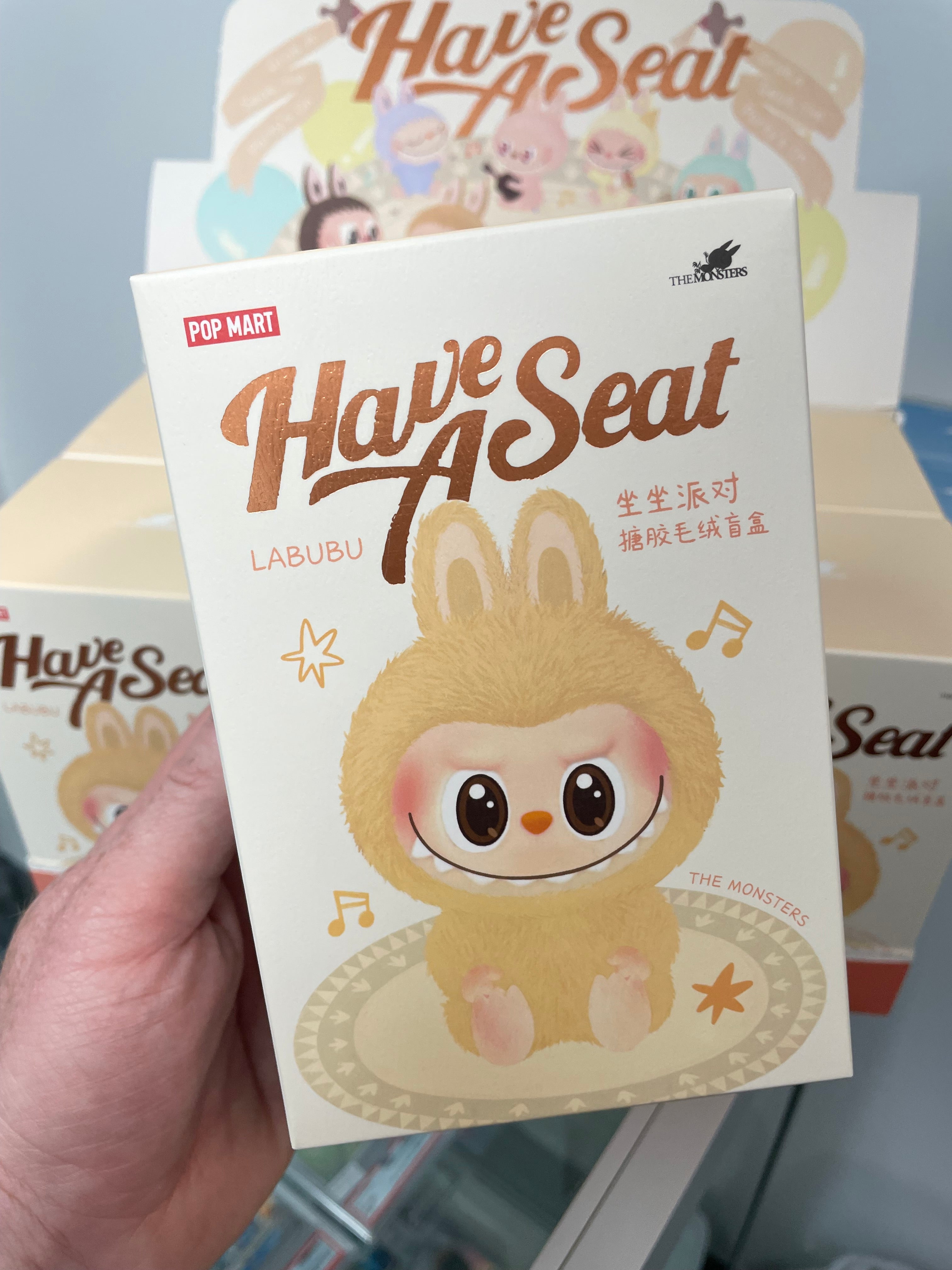 POP MART Labubu The Monsters Have a Seat Series Plush Pendant Blind Box x 1