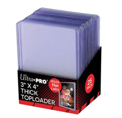 Ultra Pro 55pt CLEAR Toploaders - Pack of 25