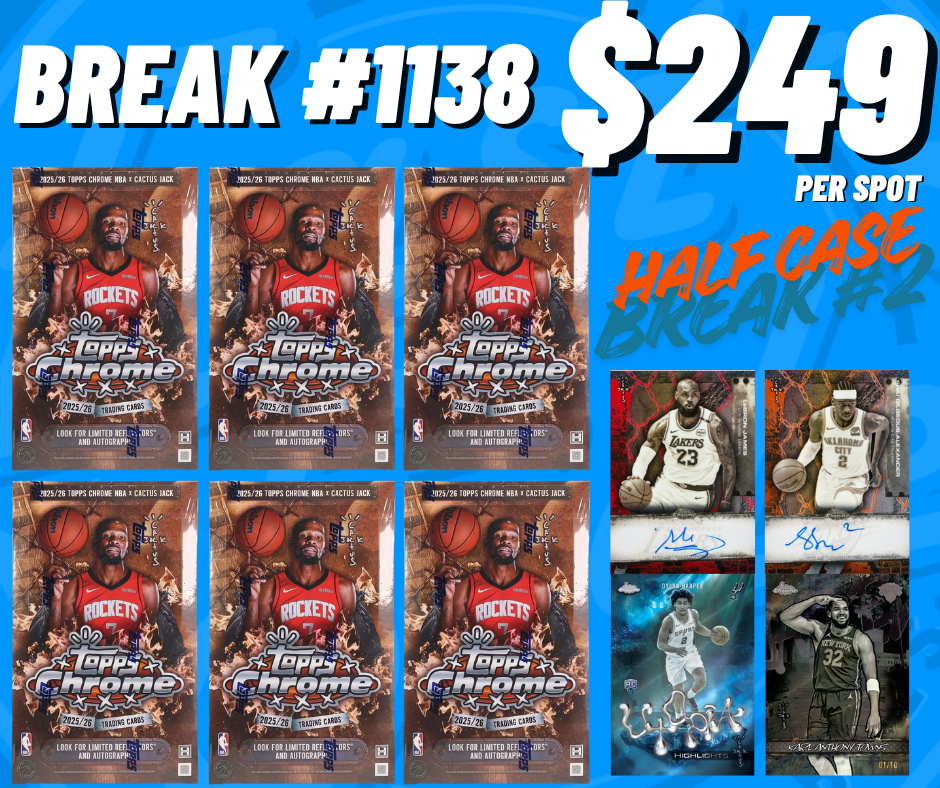 BREAK #1137 - CACTUS JACK HALF CASE #1 FRIDAY 26.06.26 - EBAY LIVE