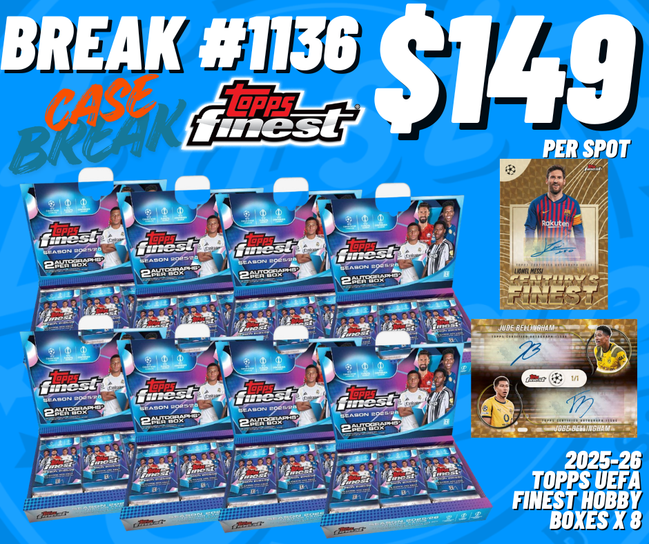 BREAK #1136- SOCCER CASE BREAK FRIDAY 26.06.26 - EBAY LIVE