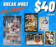BREAK #860 - TOPPS CHROME NFL HOBBY WEDNESDAY 22.04.26 - EBAY LIVE