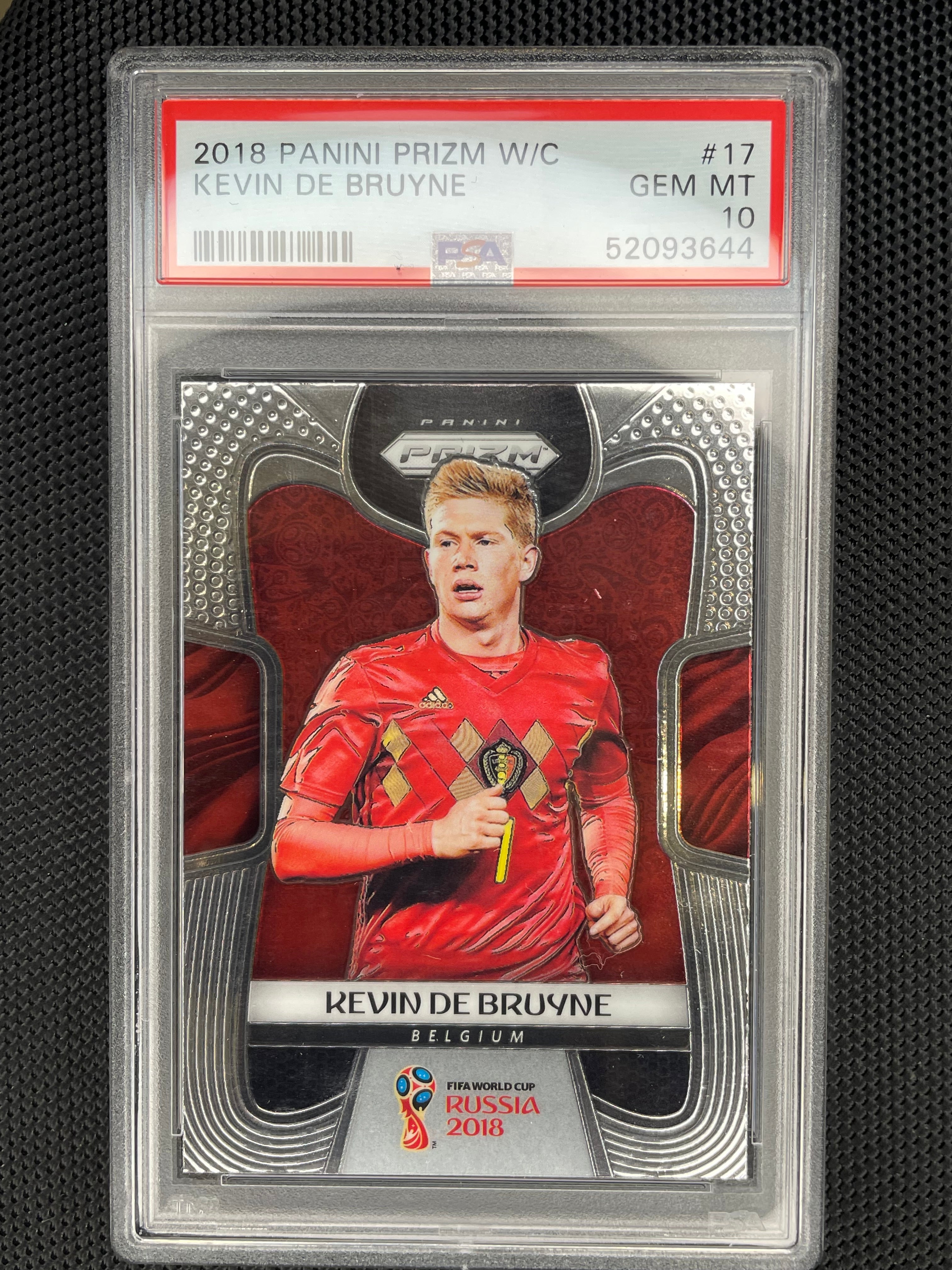 2018 Panini Prizm World Cup #17 Kevin De Bruyne PSA 10