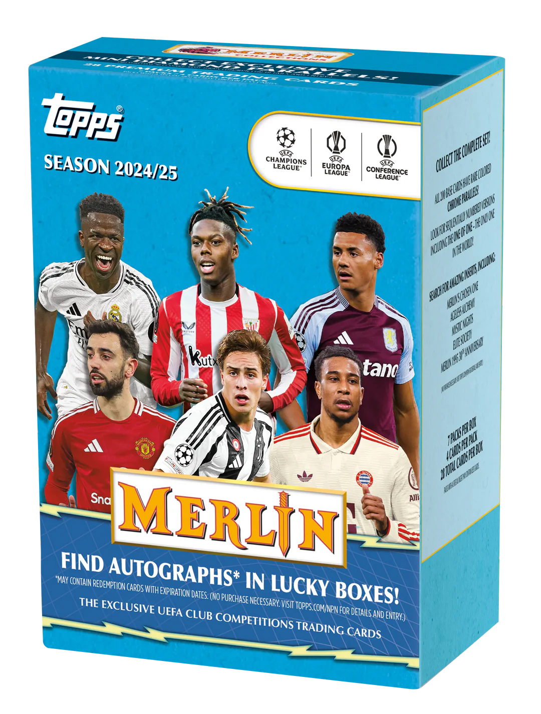 2024/25 Topps Chrome Merlin UEFA Club Competitions Soccer Value Box