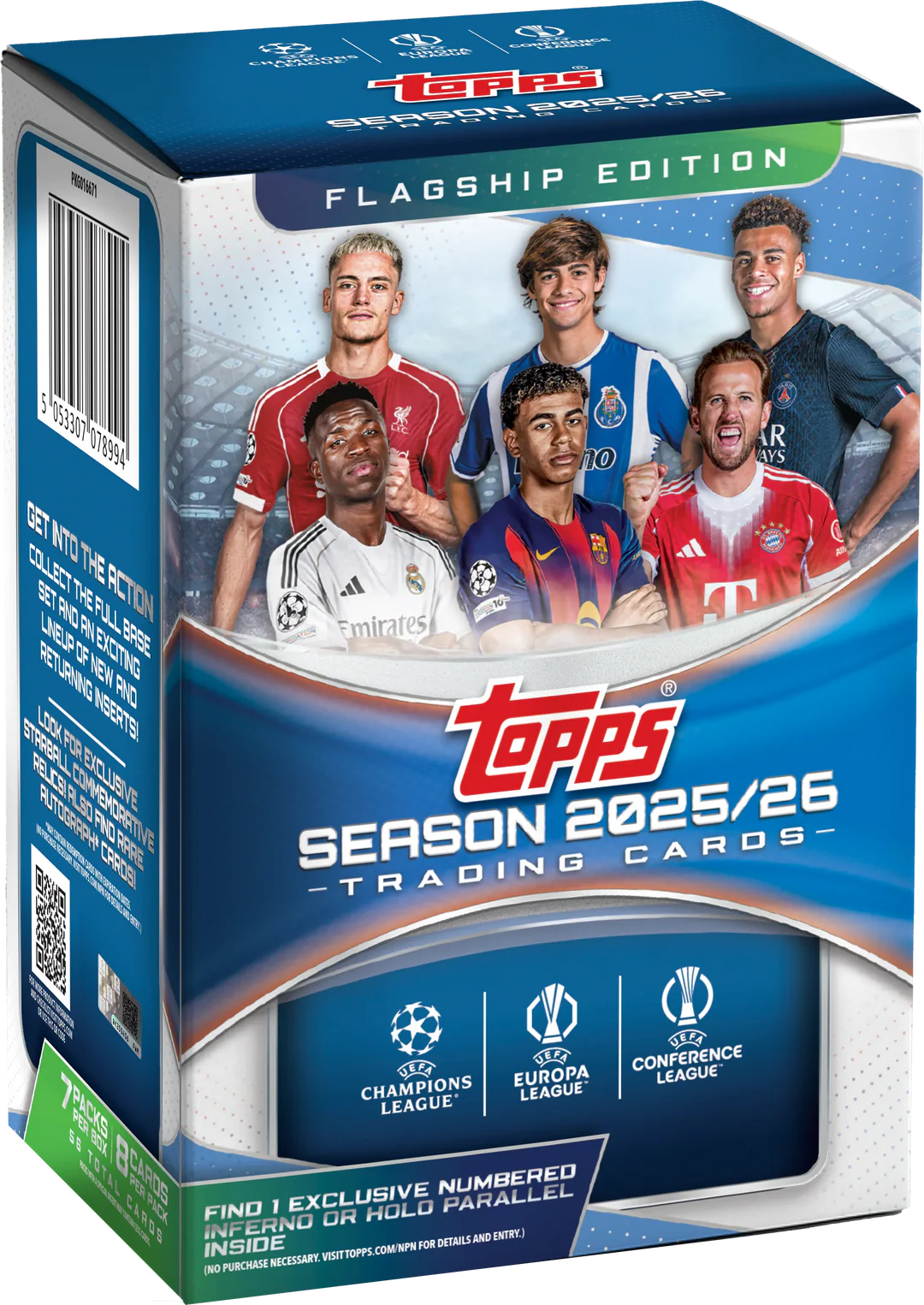 2025/26 Topps UEFA Club Competitions Soccer Value Box