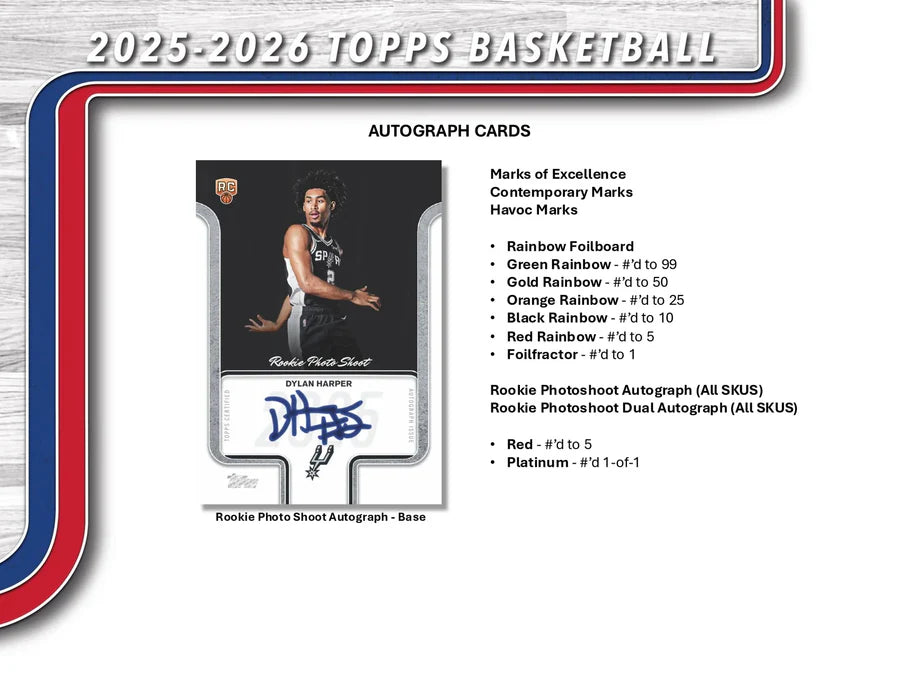 2025-26 Topps NBA Basketball Hobby Box**PRE-ORDER**