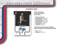 2025-26 Topps NBA Basketball Hobby Box**PRE-ORDER**