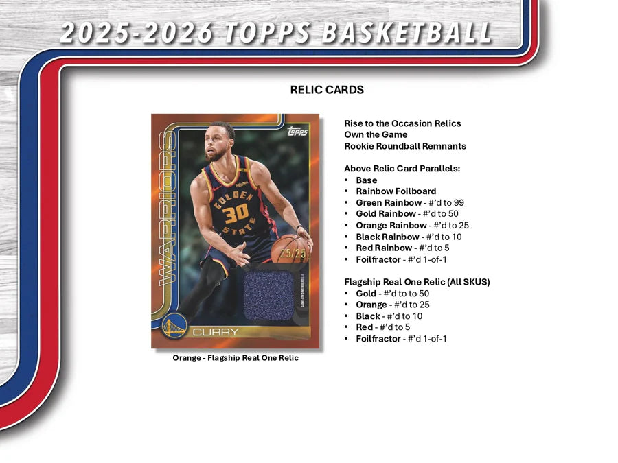 2025-26 Topps NBA Basketball Hobby Box**PRE-ORDER**