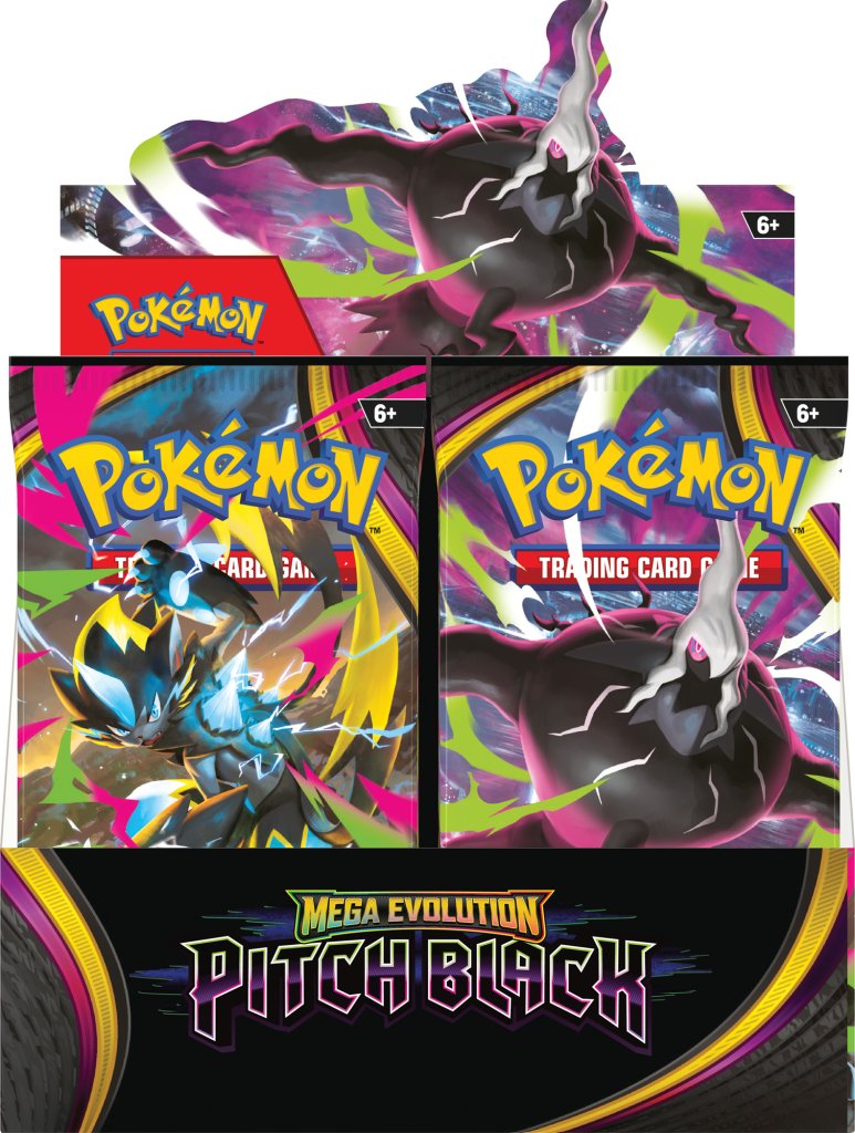 Pokemon TCG Mega Evolution Pitch Black Booster Display front