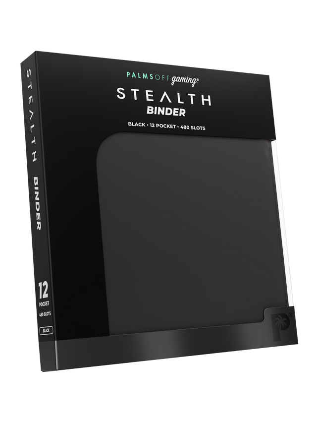 Stealth 12 Pocket Zip Binder - Black