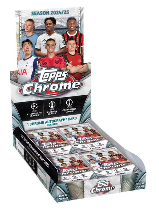 2024-25 Topps Chrome UEFA Club Competitions UCC Soccer Hobby Box