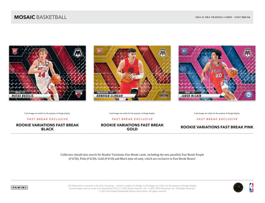 2024-25 Panini Mosaic Basketball Fast Break Box