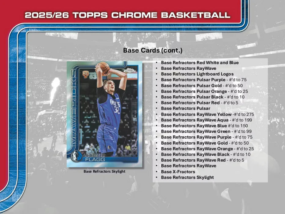 2025-26 Topps Chrome Basketball Mega Box **IN STOCK**