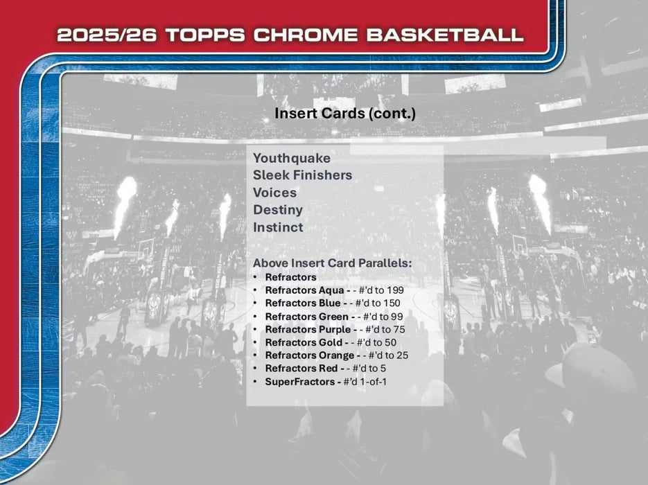 2025-26 Topps Chrome Basketball Mega Box **IN STOCK**
