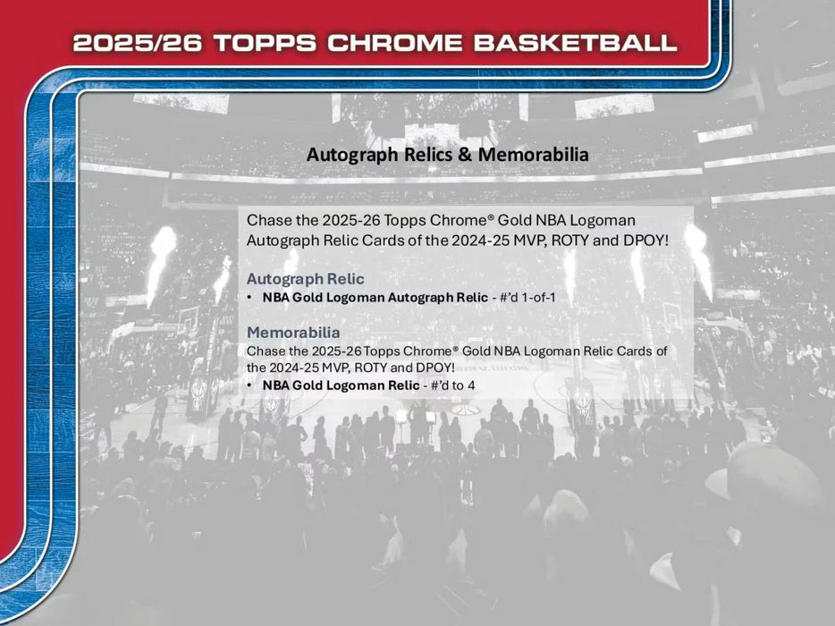 2025-26 Topps Chrome Basketball Mega Box **IN STOCK**