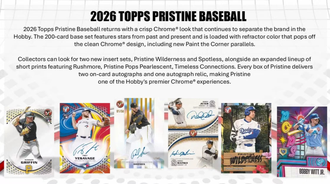 2026 Topps Pristine Baseball Hobby Box