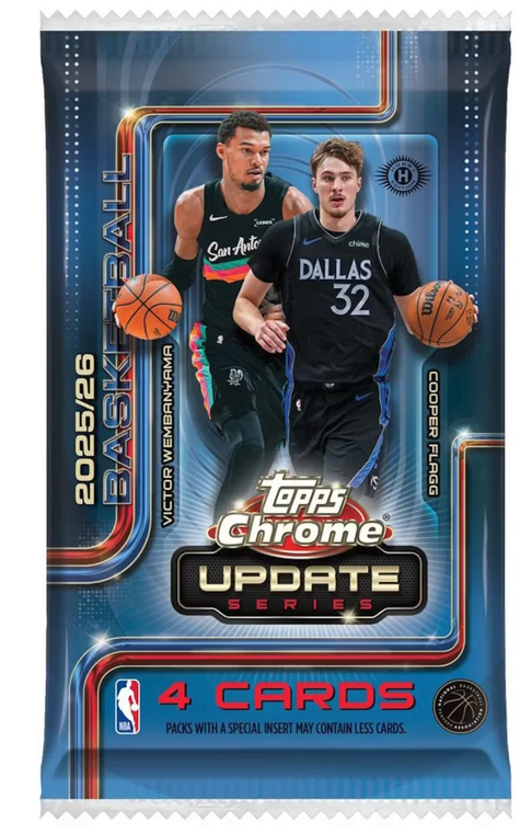 2025/26 Topps Chrome Update Series Basketball Hobby Pack