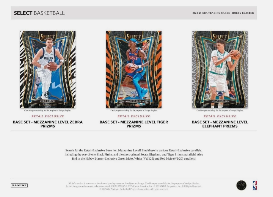 2024-25 Panini Select Basketball Hobby Blaster Box