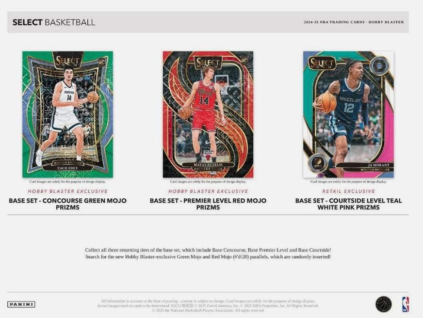 2024-25 Panini Select Basketball Hobby Blaster Box