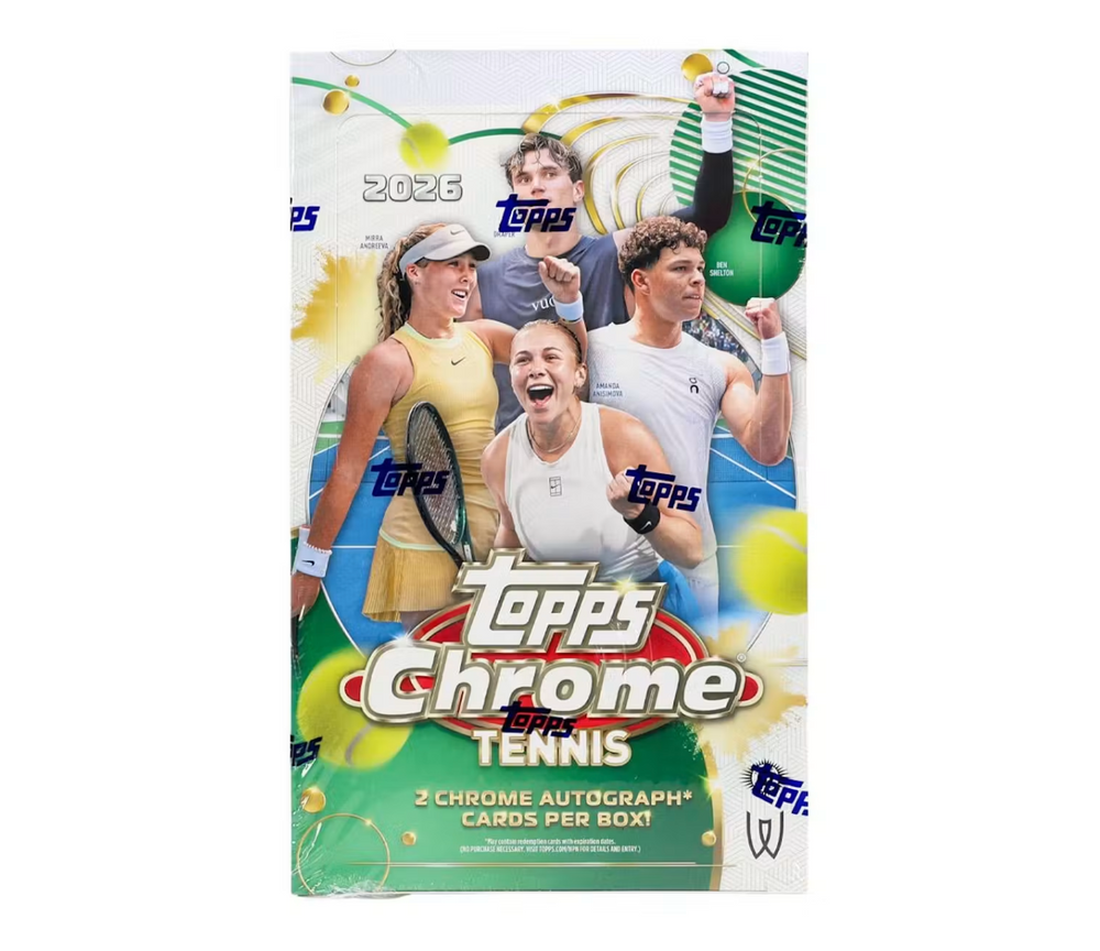 2026 Topps Chrome Tennis Hobby Box - product detail