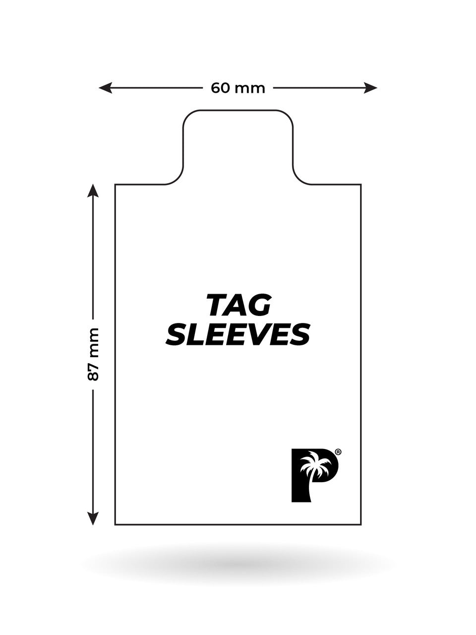 Palms off Tag Sleeves - 100pc