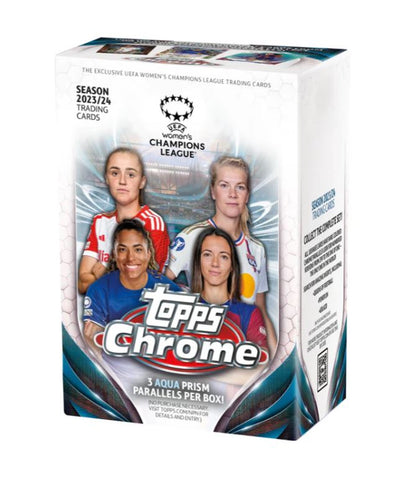 2023-24 Topps Chrome UEFA Women's Champions League Soccer Blaster Box