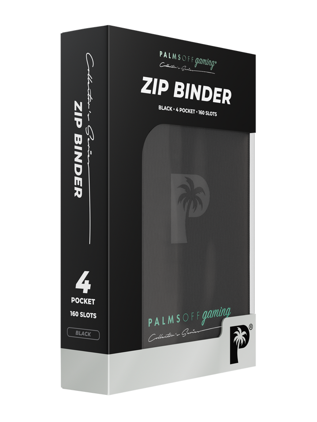 Collector's Series 4 Pocket Zip Binder - Black
