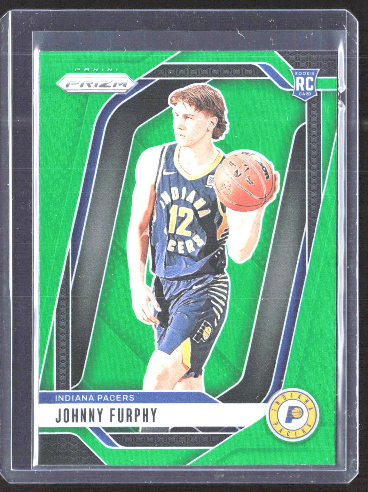 2024-25 Panini Prizm - Prizms White Wave Johnny Furphy 237 RC Basketball Indiana Pacers