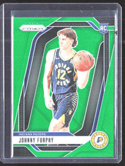 2024-25 Panini Prizm - Prizms White Wave Johnny Furphy 237 RC Basketball Indiana Pacers