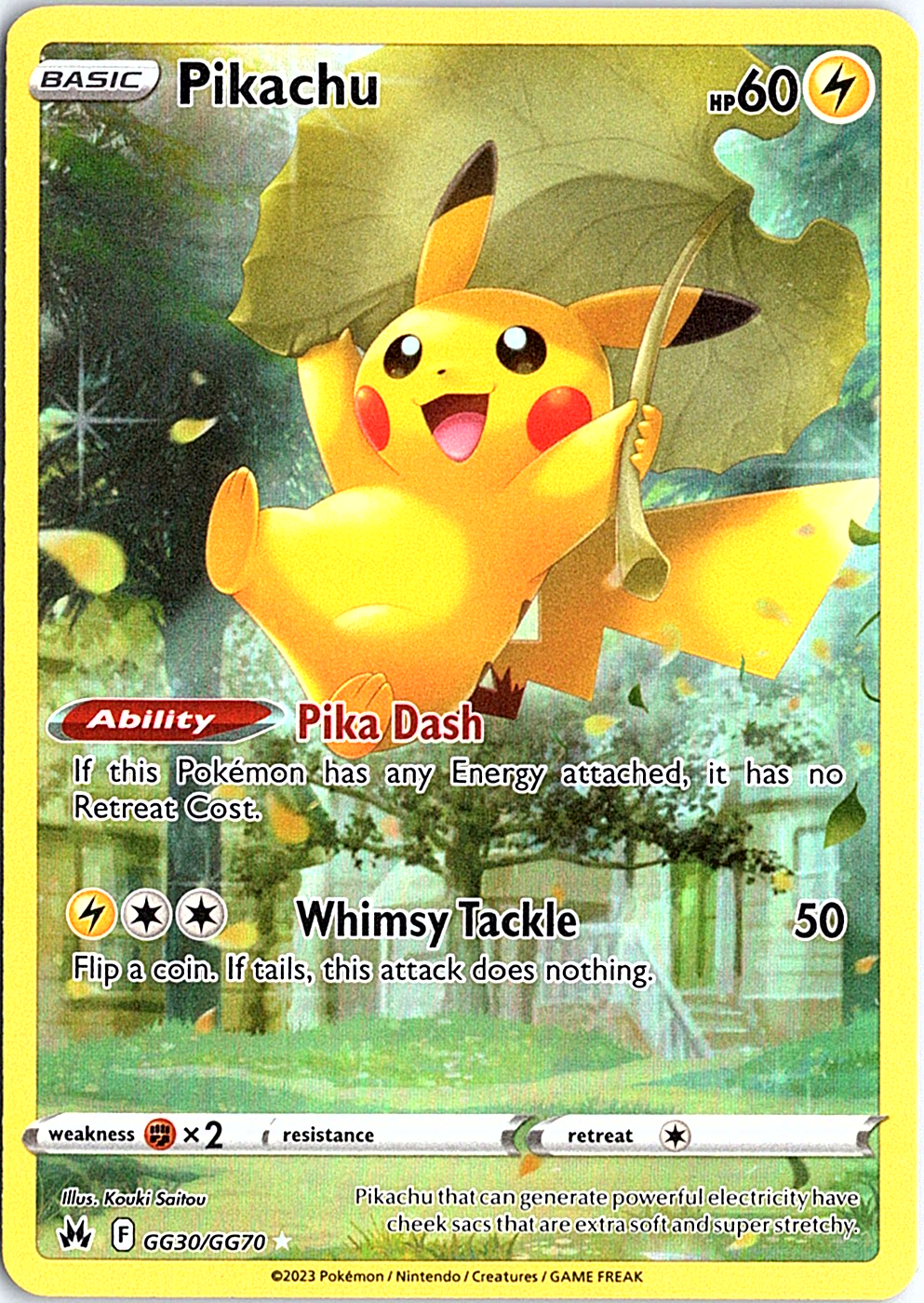 Pikachu Ultra Rare SWSH: Crown Zenith: Galarian Gallery GG30/GG70 NM
