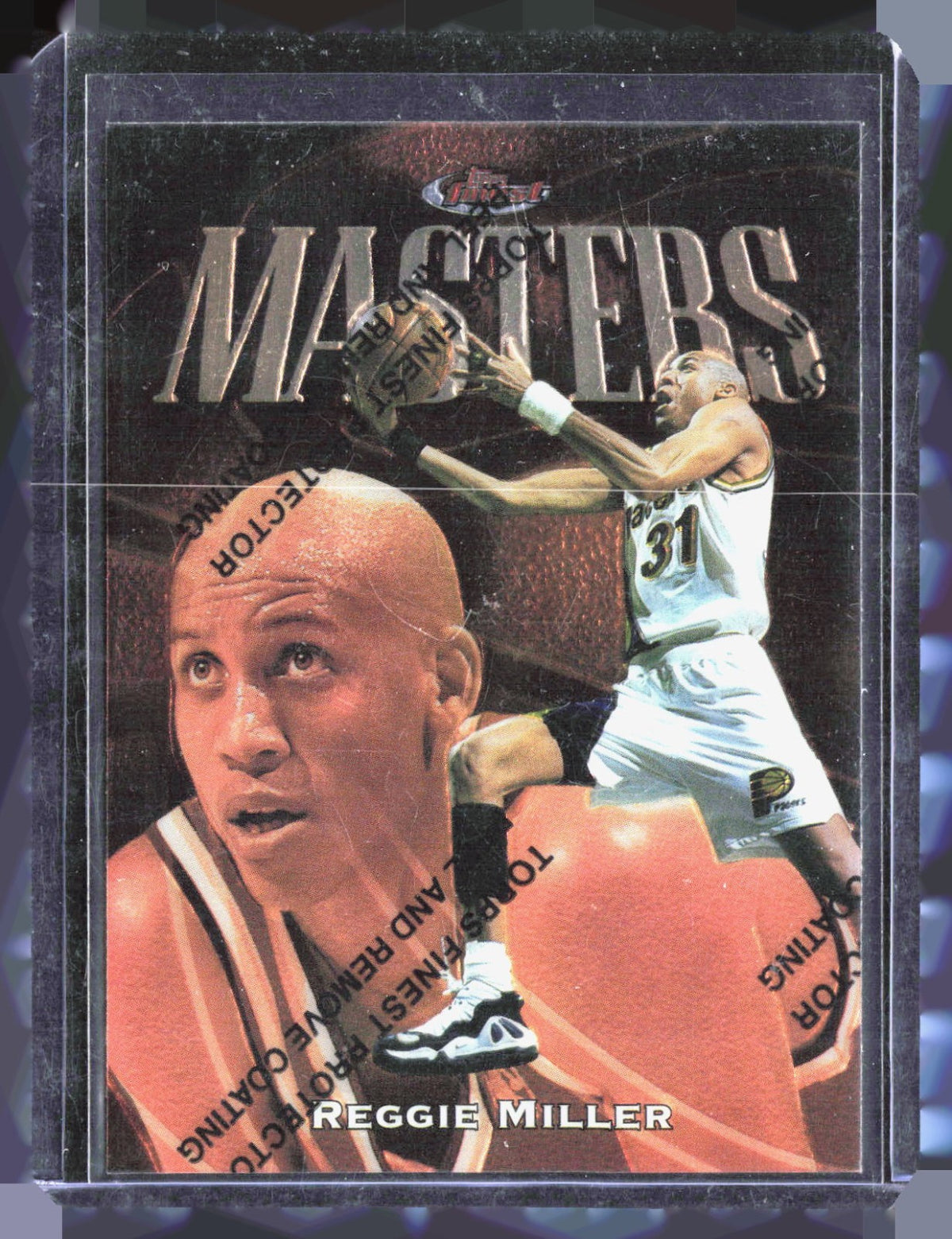 1997-98 Finest Reggie Miller 49 Basketball Indiana Pacers