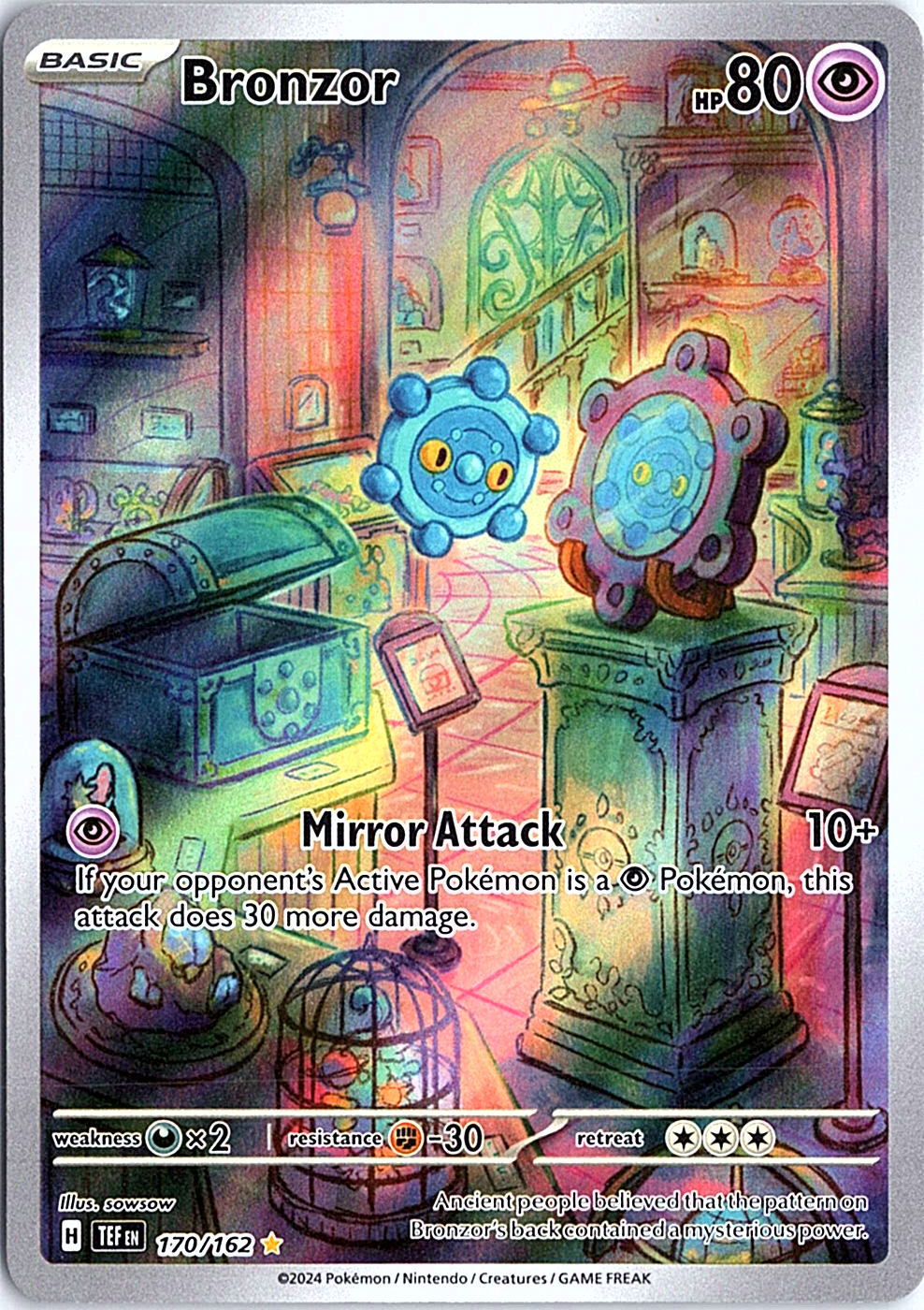 Bronzor Illustration Rare SV05: Temporal Forces 170/162 NM