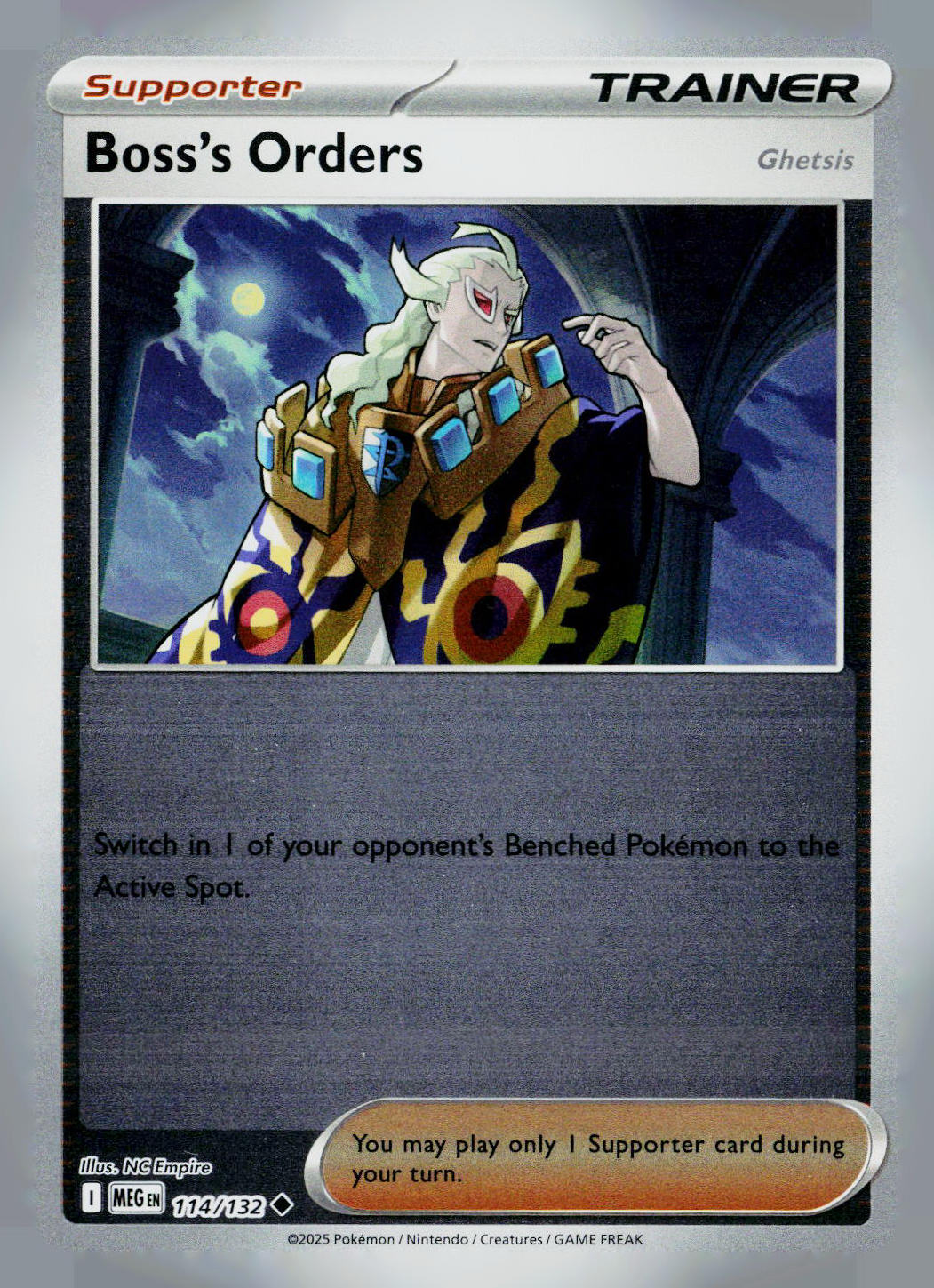 Boss's Orders [Ghetsis] MEG Reverse Holo NM
