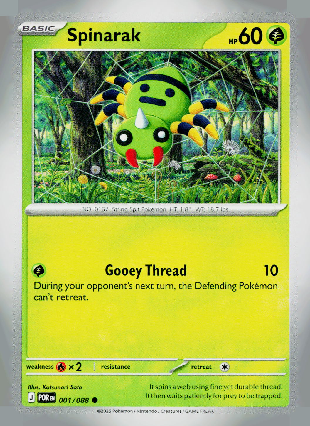 Spinarak POR 001/088 NM