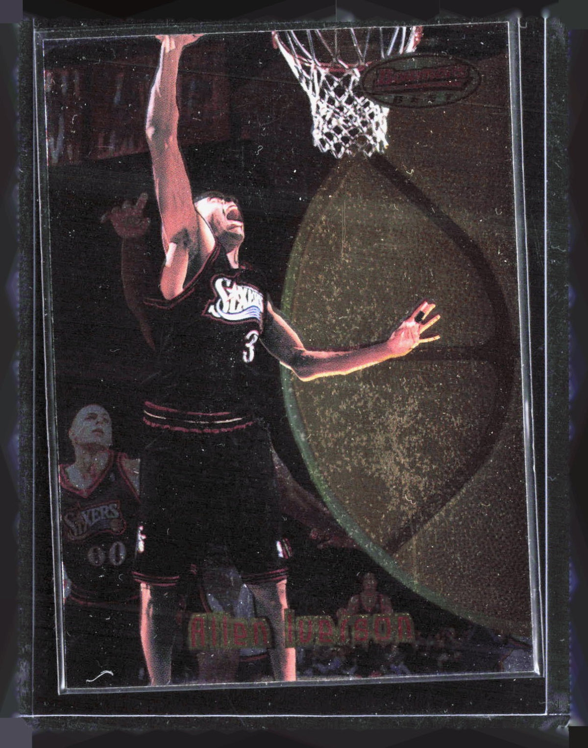 1997-98 Bowman's Best Allen Iverson 38 Basketball Philadelphia 76ers