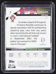 2024 Topps Chrome UEFA EURO Cristiano Ronaldo 7 Soccer Portugal
