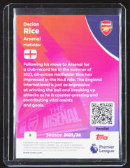 2025-26 Topps Premier League - Black Mini Diamond Declan Rice 8 /10 Arsenal FC
