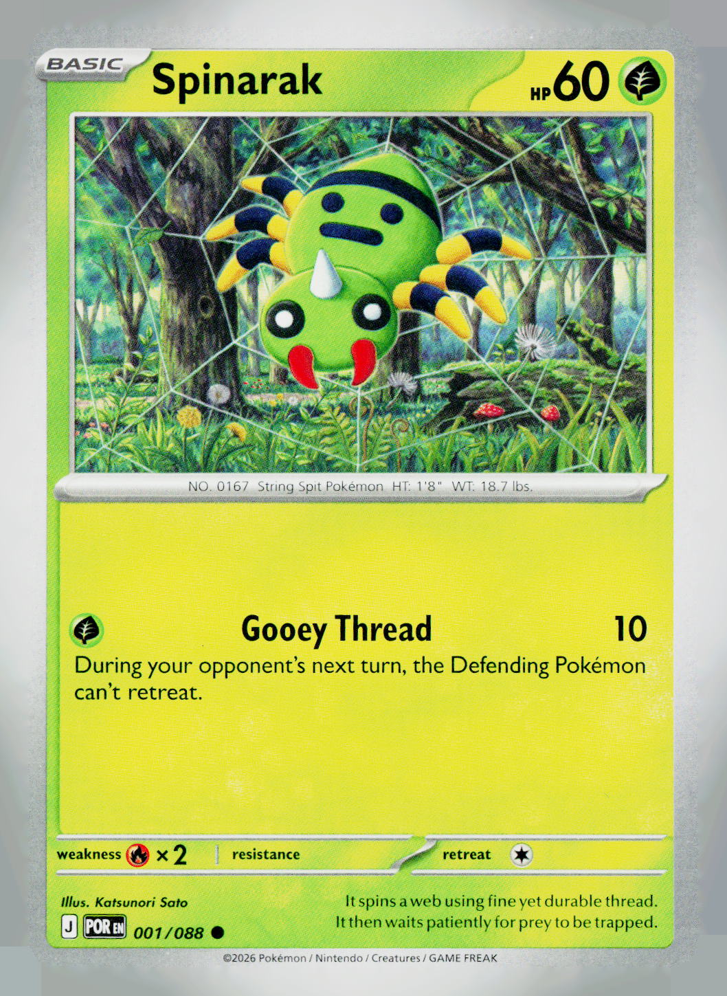 Spinarak POR 001/088 NM