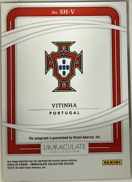 Vitinha Panini Immaculate Collection - Shadowbox Signatures SH-V NM (Back)