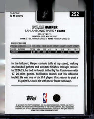 Dylan Harper Base 252 NM (Back)