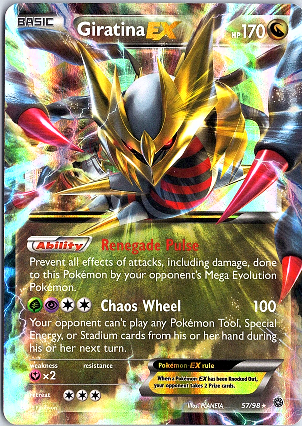 Giratina EX Ultra Rare XY - Ancient Origins 57/98 NM