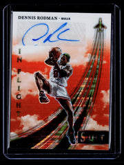 Dennis Rodman Panini Select - In Flight Signatures Neon Orange Pulsar Prizms NM