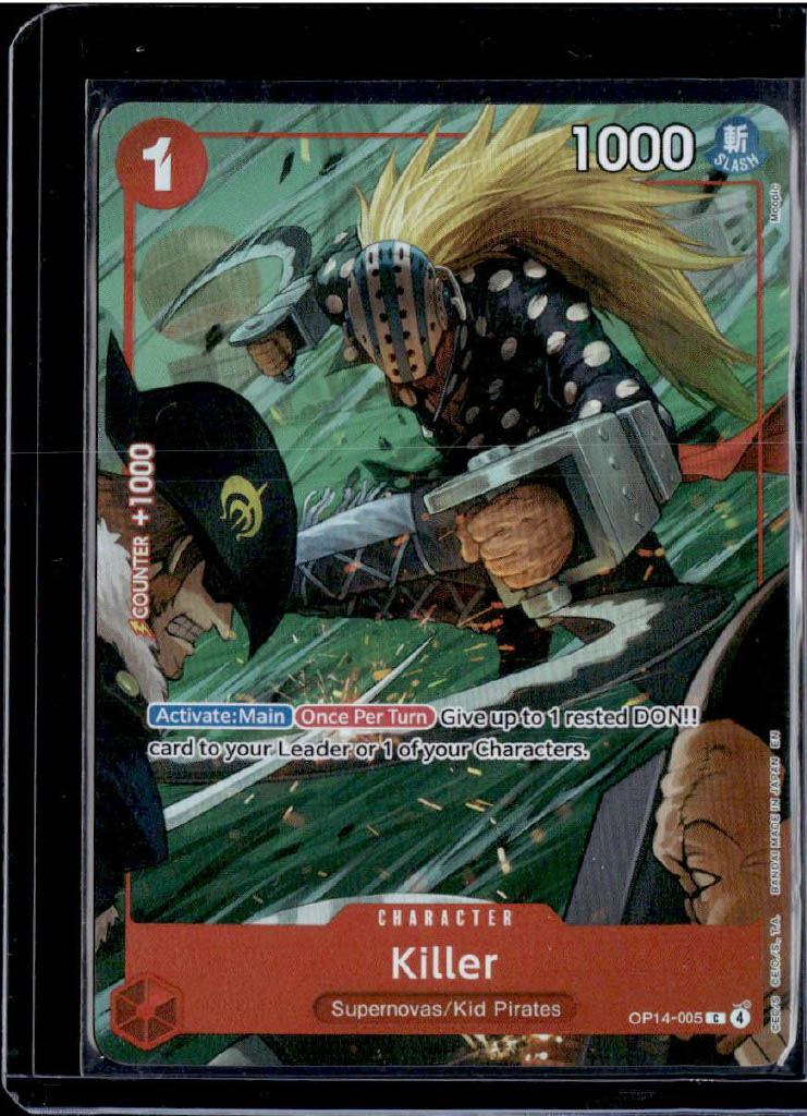 Killer (One Piece Card Game Illustration Box Vol. 8) Foil One Piece Promotion Cards OP14-005 NM