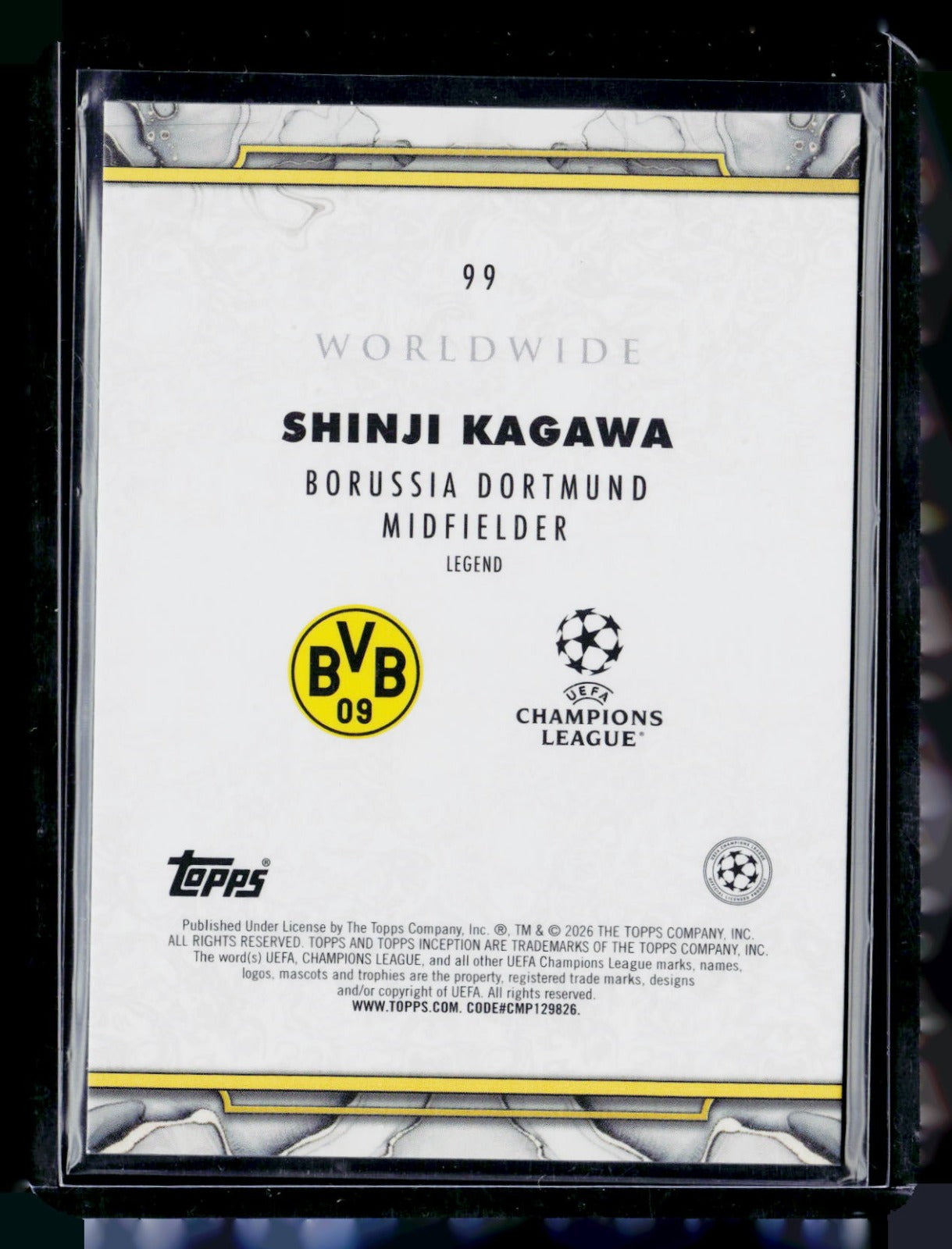 Shinji Kagawa 2026 Inception /25 99 NM