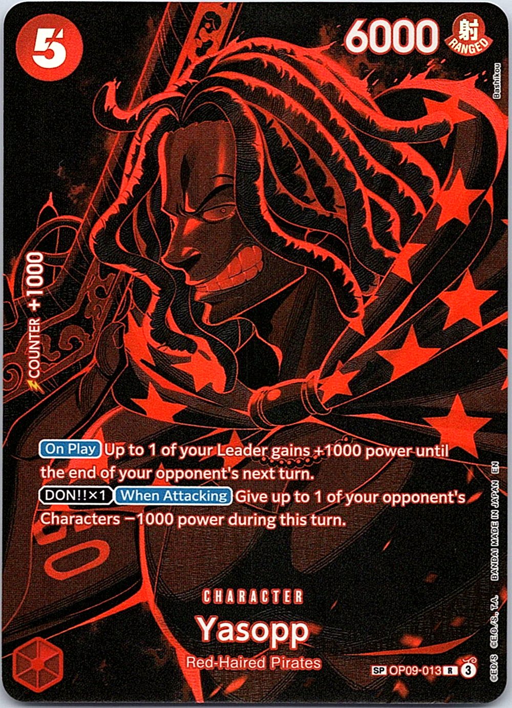 Yasopp (SP) R Legacy of the Master OP09-013 NM