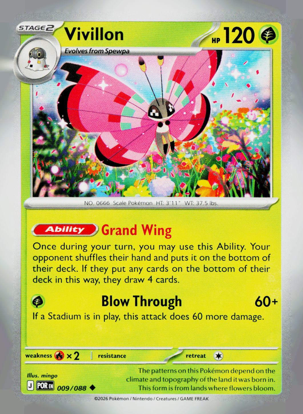 Vivillon POR 009/088 NM