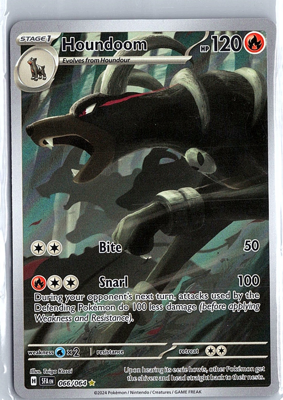 Houndoom Illustration Rare SV: Shrouded Fable 066/064 NM